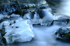厳冬の川