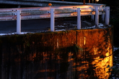夕暮の山道