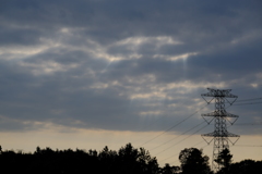 雲間からもれる光