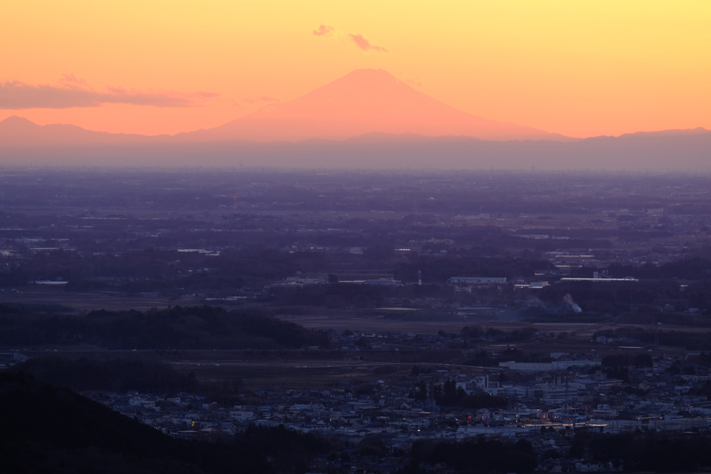 夕焼け富士