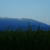 鳥海山とお月様