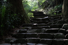 お寺の石段