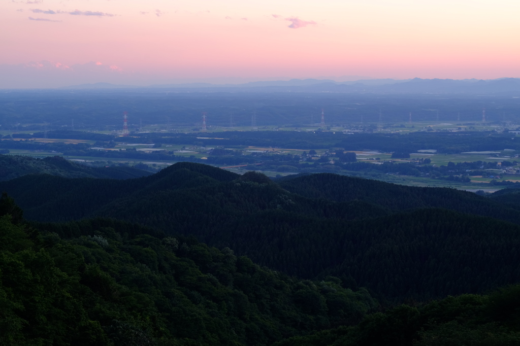 夕暮れ遠景