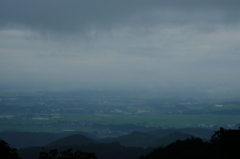 雨に煙る風景