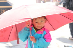 チベットの少女