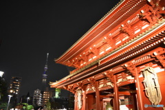 浅草寺とスカイツリー