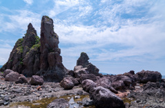 岩と空