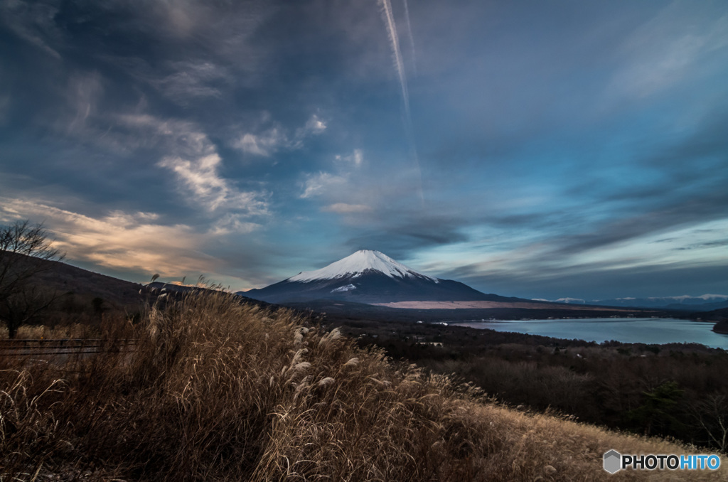 やや焼け富士山