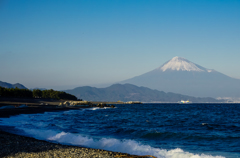 三保から望む富士山