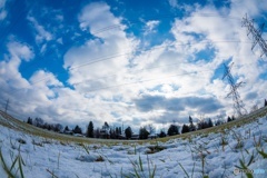 雪と空