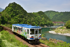 長良川鉄道　苅安駅近く