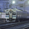 夜の松本駅留置線221系