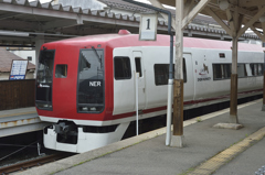 長野電鉄特急スノーモンキーin湯田中雪駅
