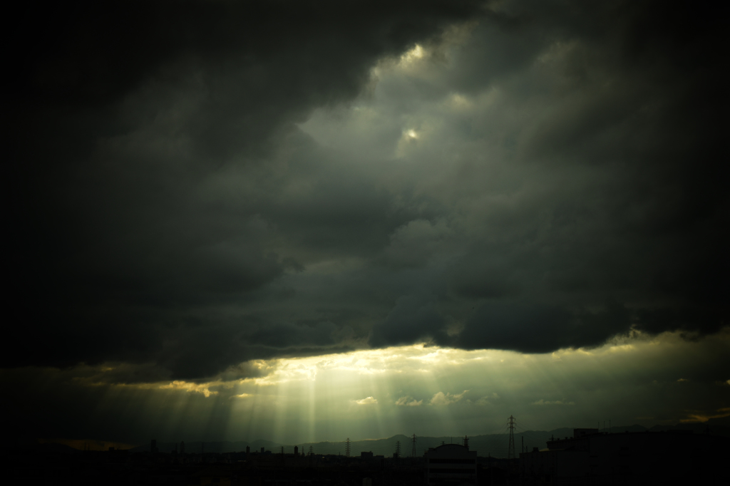 雨雲の隙間