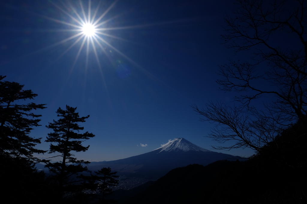 快晴の富士
