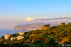 Coast view from balcony in Sorrento