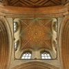 The ceiling of a church