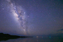 コンドイビーチに浮かぶ天の川