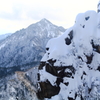 雪の絶壁