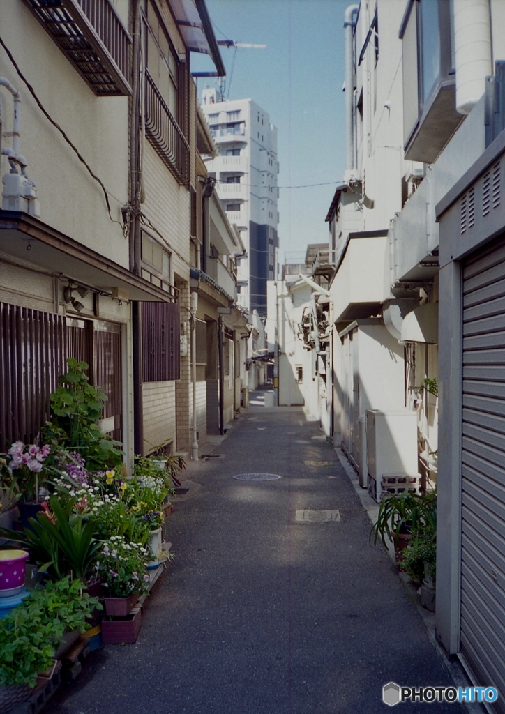 明るい路地