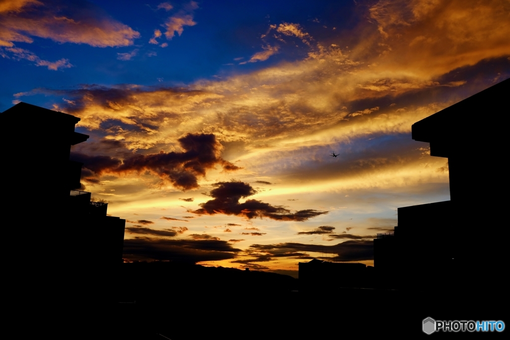 夕暮れ