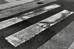 路面表示〜狭い道の横断歩道〜（フィルム）