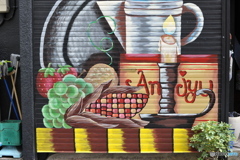 a painting on the shutter