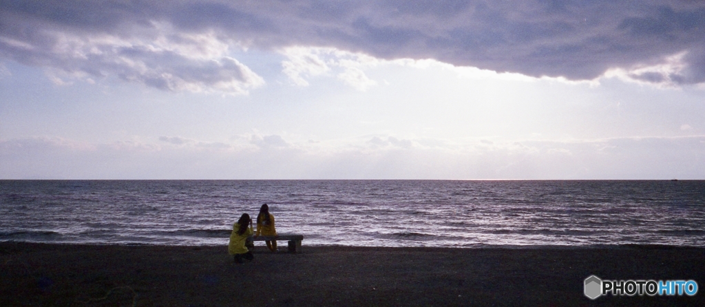 春まだ遠い琵琶の海