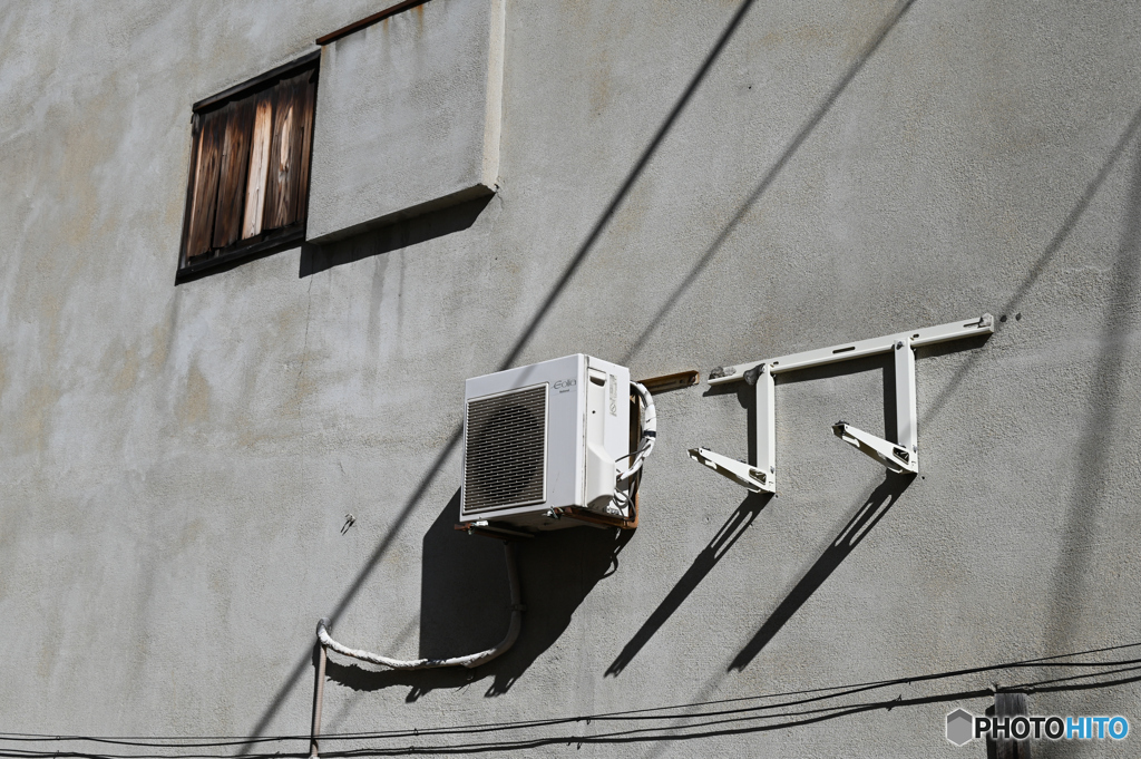 壁　室外機　