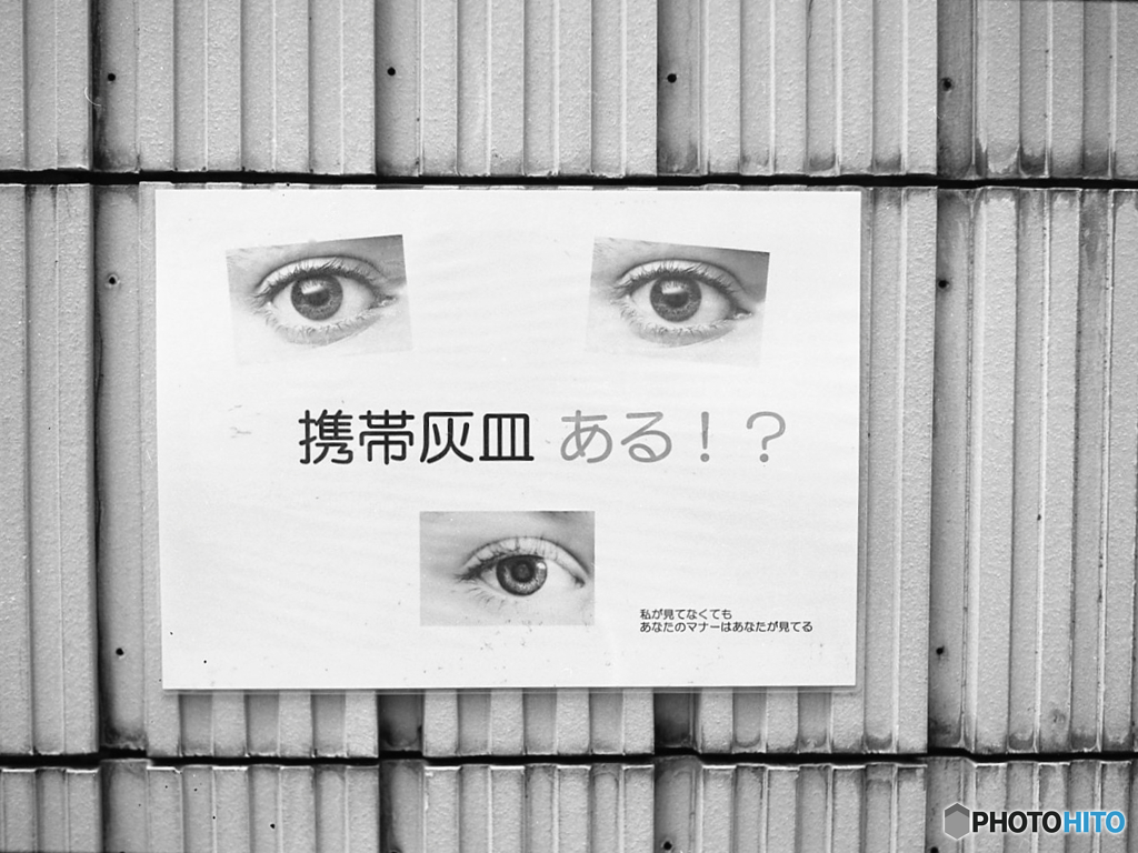 ポイ捨て厳禁、当然でしょ