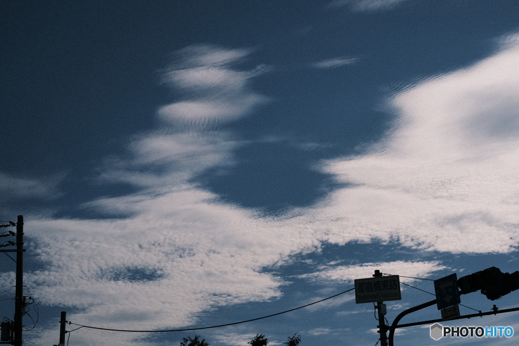 <゜)))彡　さかな　～今日の空～