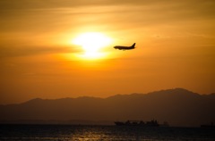 夕日