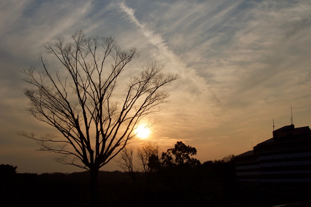 間もなく日が落ちます