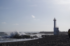 波の飛沫