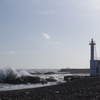波の飛沫