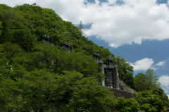 大井ダムの横