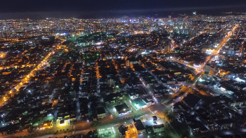 札幌の夜景ですよ～　2
