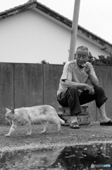 The old man and the old cat