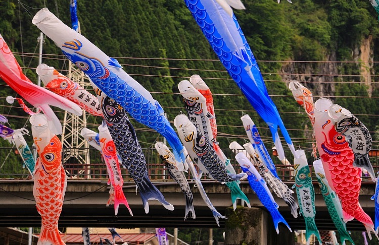 杖立温泉 鯉のぼり祭り