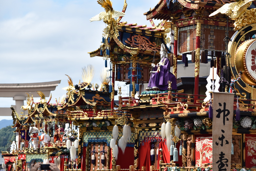 高山祭　秋　曳き揃え