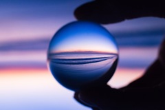 ocean in a crystal ball 