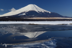 厳冬の山中湖