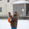 冬の水鉄砲