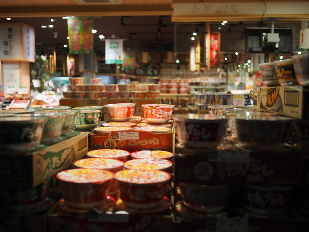 閉店後のラーメン達