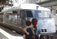 電車好きな息子と嫁