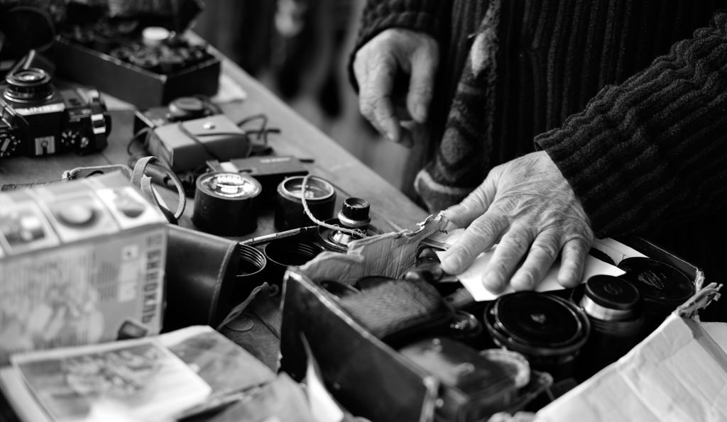 写真機が大好きな　手