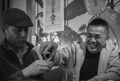 撮影後の尽きぬ語らい