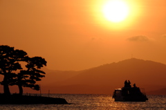 宍道湖の夕日