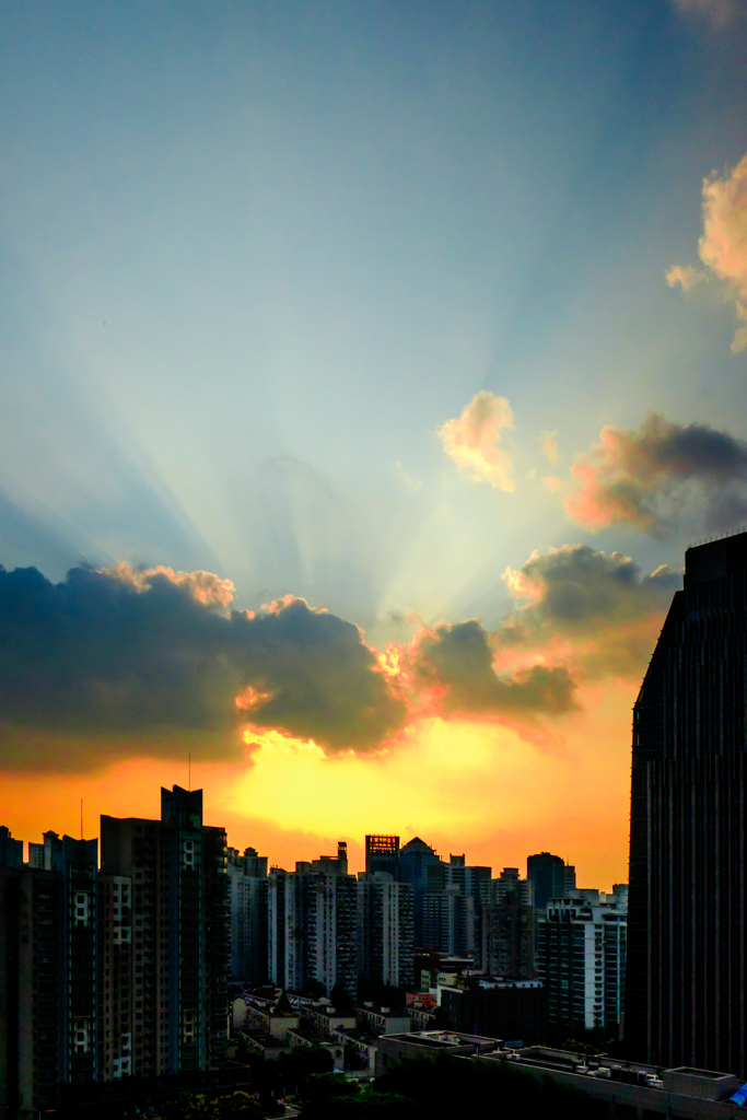 City sunset
