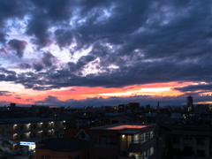 昨日の夕焼け